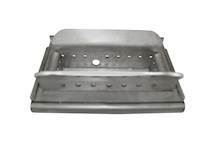 Burn pot with incorperated bottom grate, shallow model. In steel, for Cadel pellet stove.